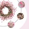 20 Inch Pink Flower Wreath for Front Doors Spring and Summer for Indoor and Outdoor Decor Rustic and Farmhouse Style Home Pink Wreath